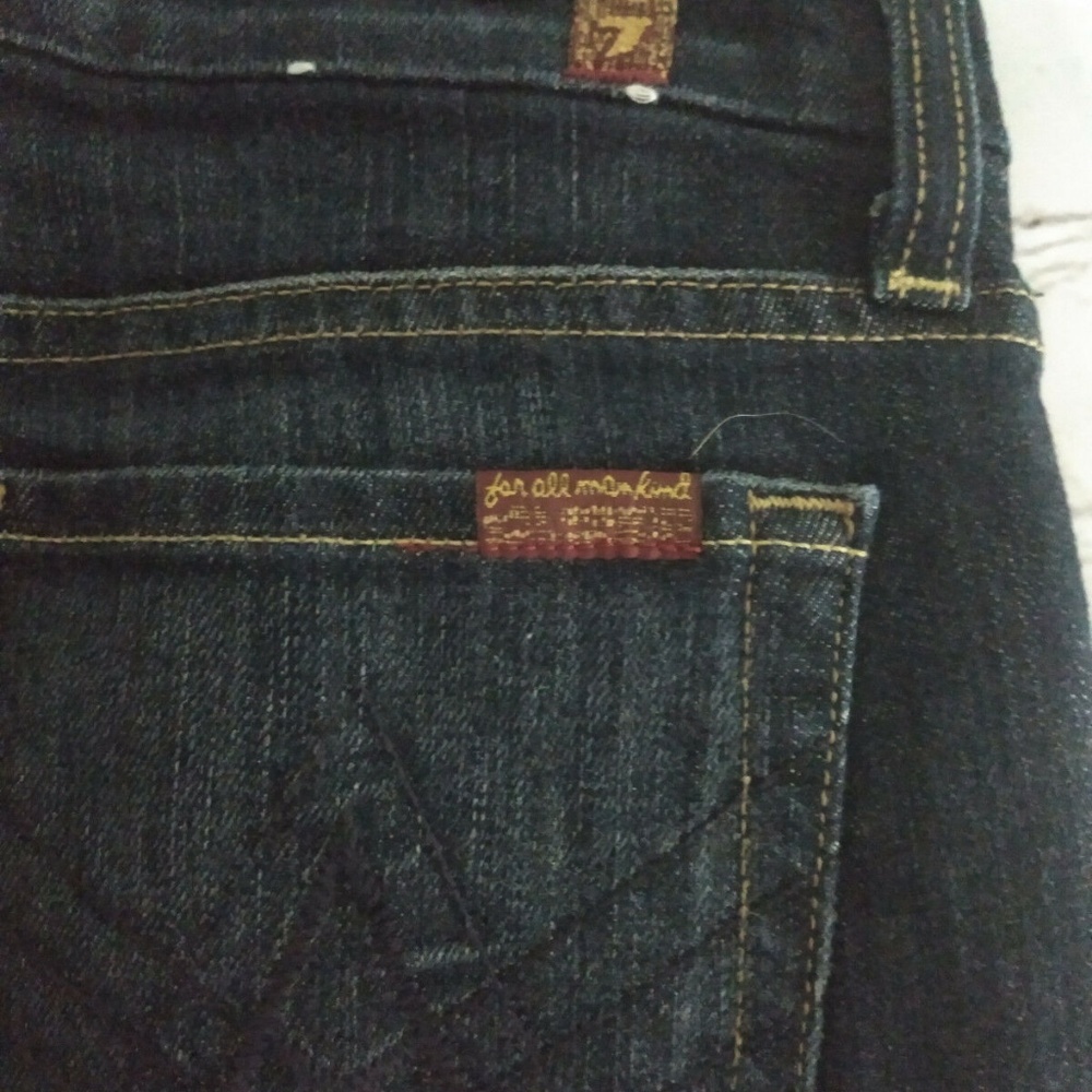 7 For All Mankind "A" Pocket Skinny Boot Cut Jeans - Picture 4 of 5